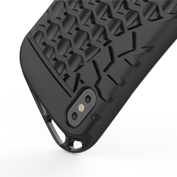 Sports Shoe Sole Texture Soft TPU Case for iPhone X - Black-2