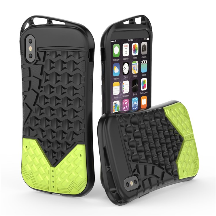 Sports Shoe Sole Texture Soft TPU Case for iPhone X - Black-6