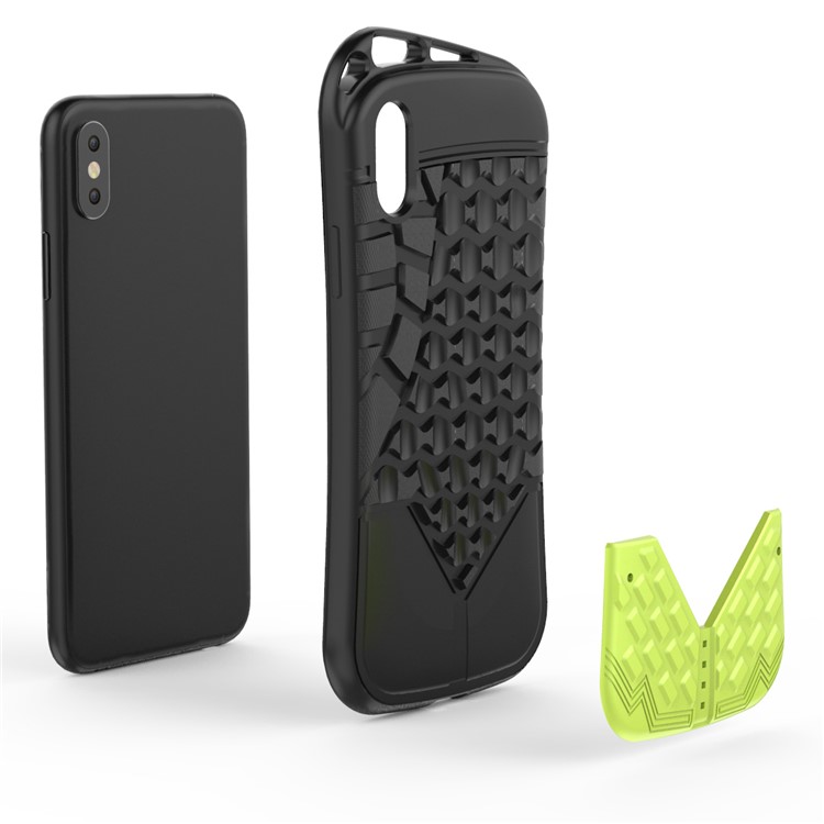 Sports Shoe Sole Texture Soft TPU Case for iPhone X - Black-8
