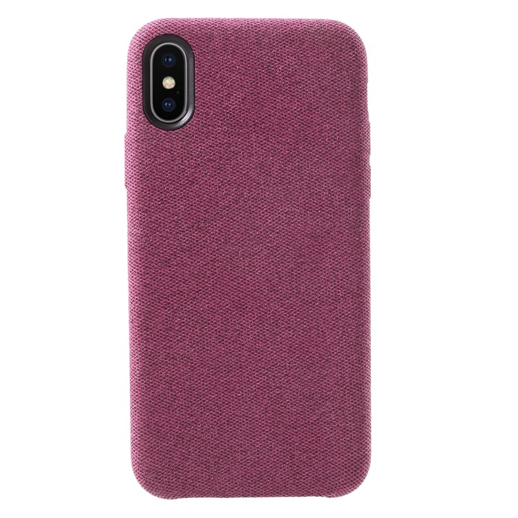 

Льняная Ткань PU Кожаный Чехол Для Мобильного Телефона ПК Для Iphone X - Роза