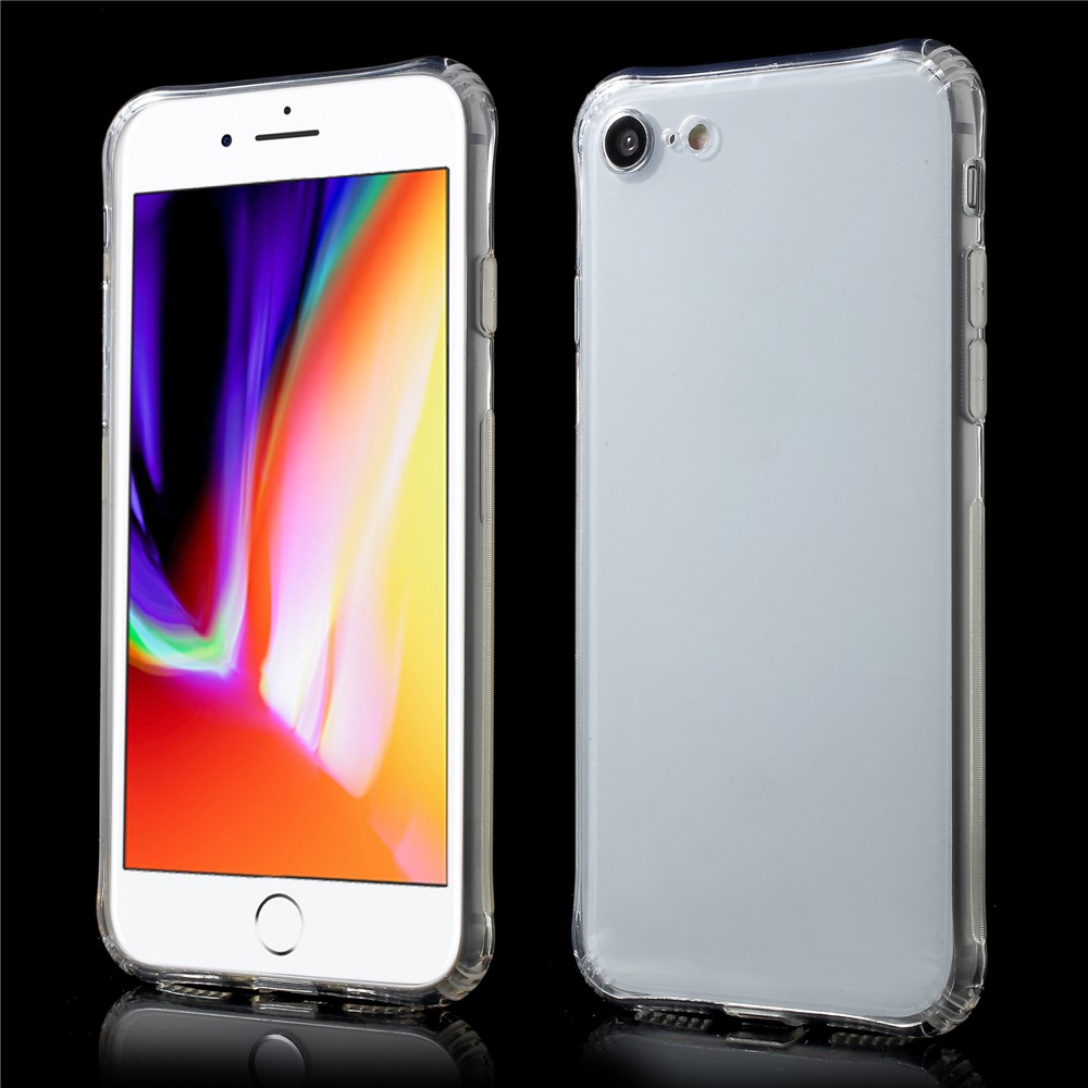 Transparente TPU Handy-Fallabdeckung Für Iphone 8 / 7 4,7 Zoll - Transparent-1