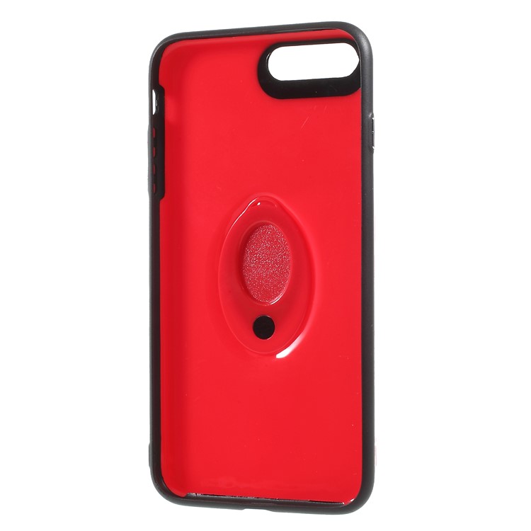 PC + TPU Hybrid Phone Case with Kickstand for iPhone 8 Plus/7 Plus 5.5 inch - Red-5