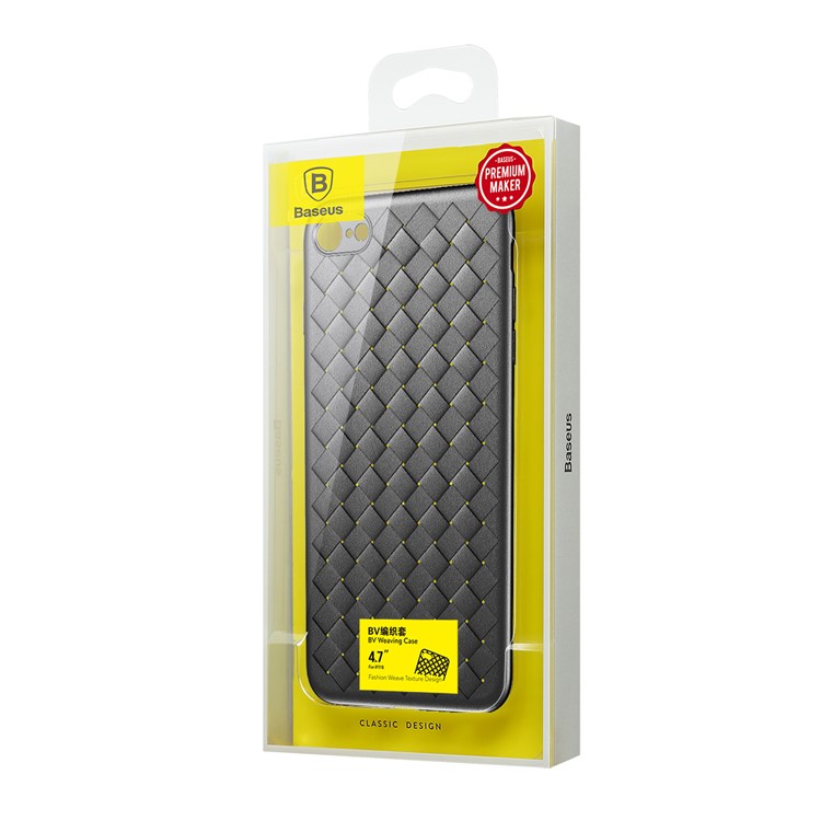 BASEUS BV Woven Texture Soft TPU Back Case for iPhone 6s/6 - Black-8