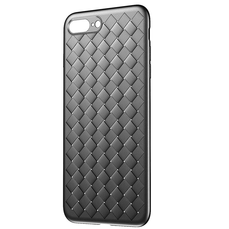 BASEUS BV Woven Texture Heat Dissipation TPU Mobile Case for iPhone 8 Plus/7 Plus - Black-7