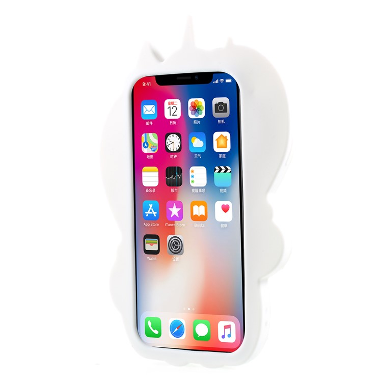 Cute 3D Unicorn Silicone Mobile Phone Case for iPhone X-3