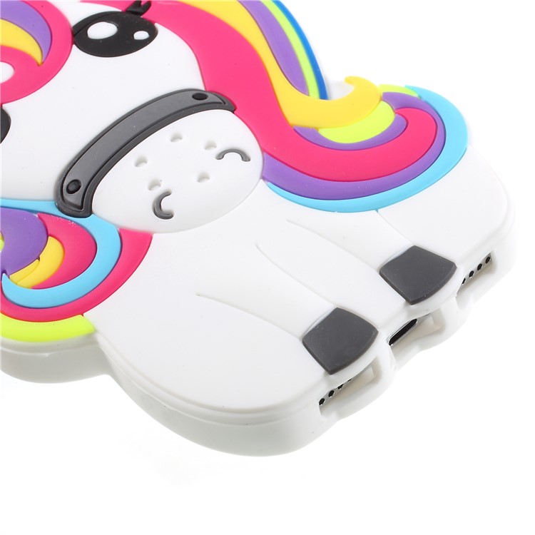 Cute 3D Unicorn Silicone Mobile Phone Case for iPhone X-5