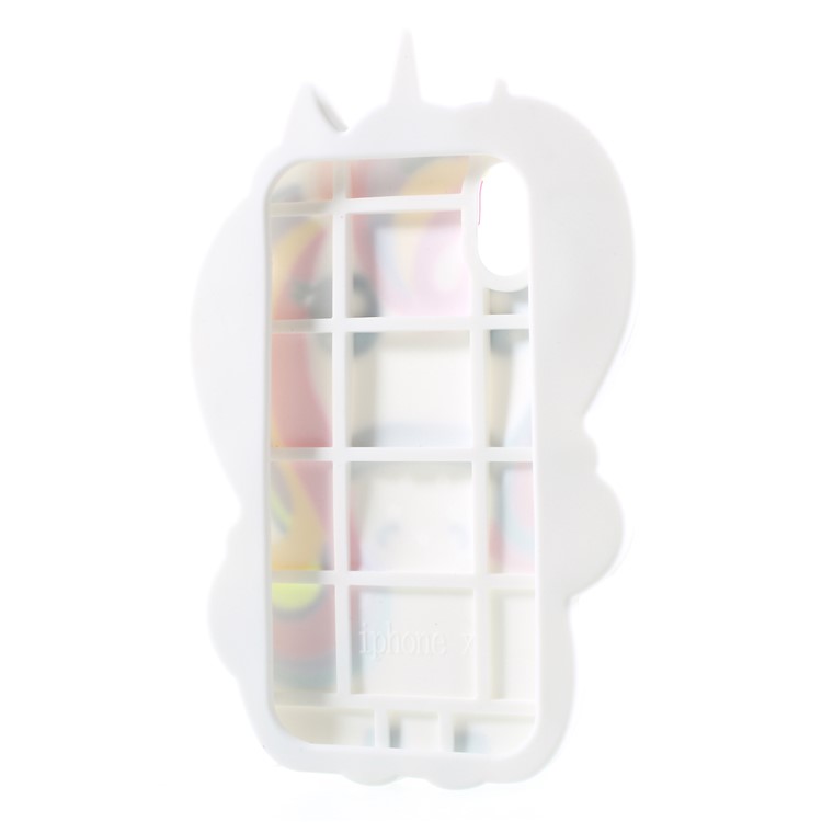 Cute 3D Unicorn Silicone Mobile Phone Case for iPhone X-6