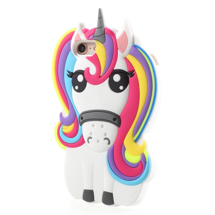 3D Unicorn Pattern Soft Silicone Case for iPhone 8/7-2