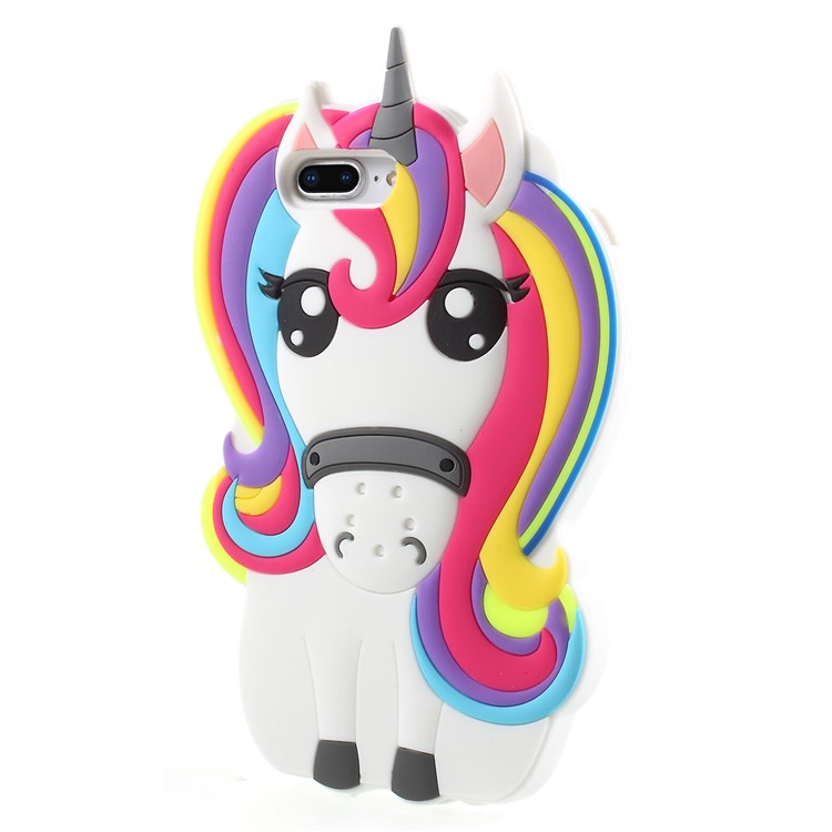 3D Unicorn Pattern Soft Silicone Case for iPhone 8 Plus / 7 Plus-2
