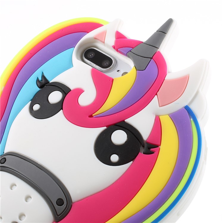3D Unicorn Pattern Soft Silicone Case for iPhone 8 Plus / 7 Plus-4