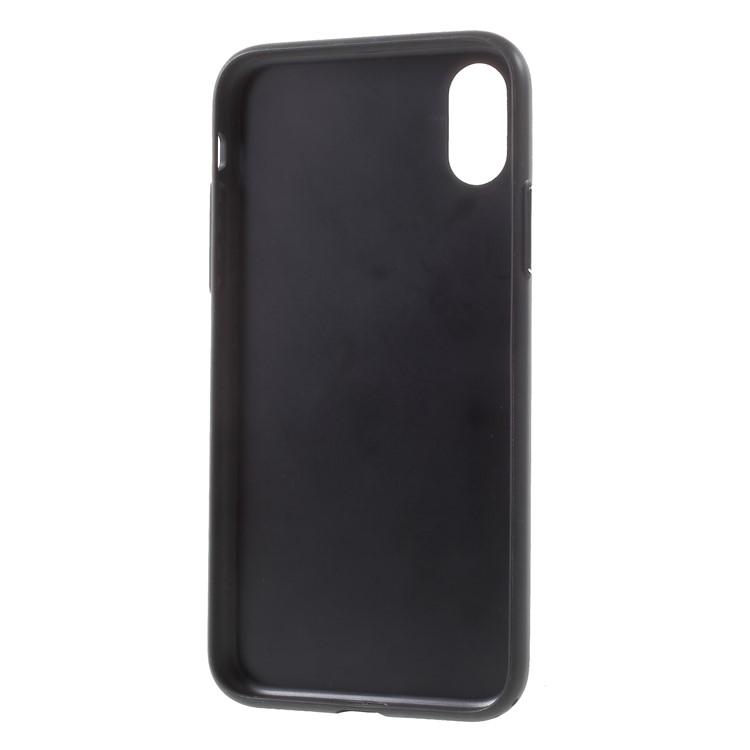Anti-shock TPU + Glaze Glossy Pattern Printing PC Combo Case for iPhone X / 10 5.8 inch - Eiffel Tower-5