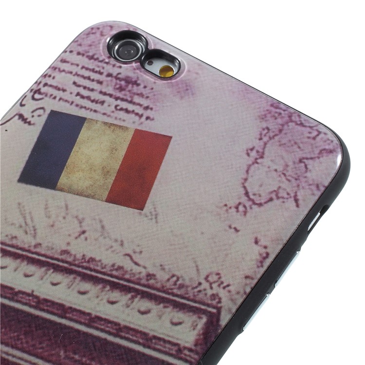 Patterned PC + TPU Hybrid Case (Built-in Magnetic Holder Metal Sheet) fo iPhone 6s Plus / 6 Plus - Triumphal Arch-4