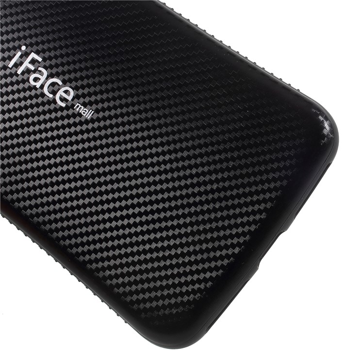IFACE MALL Carbon Fiber Texture PC TPU Hybrid Case for iPhone 8 Plus / 7 Plus - Black-4
