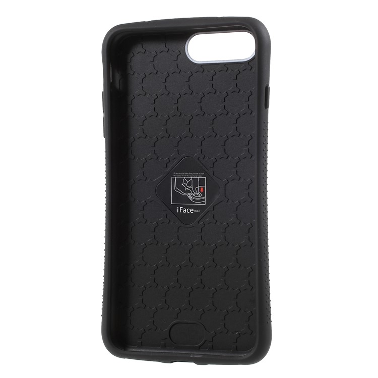 IFACE MALL Carbon Fiber Texture PC TPU Hybrid Case for iPhone 8 Plus / 7 Plus - Black-5