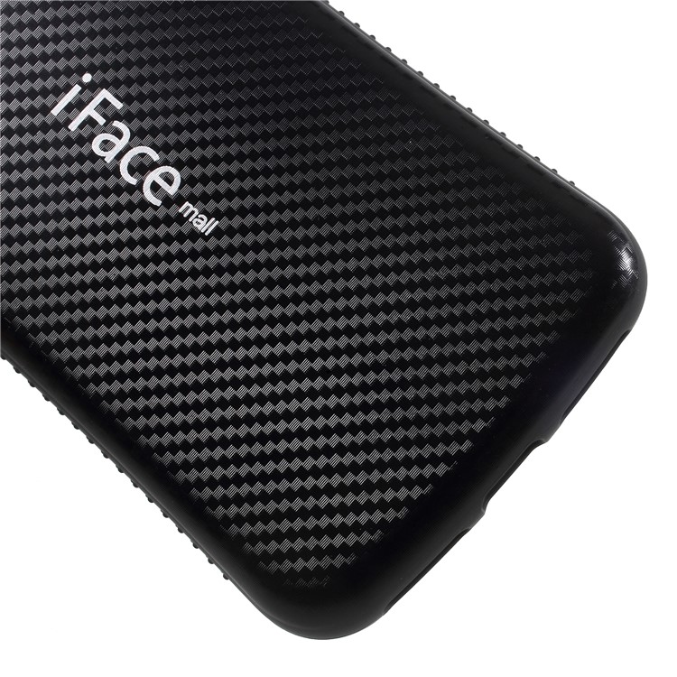IFACE MALL Carbon Fiber Grain PC + TPU Hybrid Case for iPhone 8 / 7 4.7 inch - Black-4