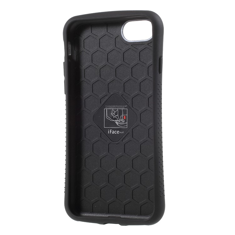 IFACE MALL Carbon Fiber Grain PC + TPU Hybrid Case for iPhone 8 / 7 4.7 inch - Black-5
