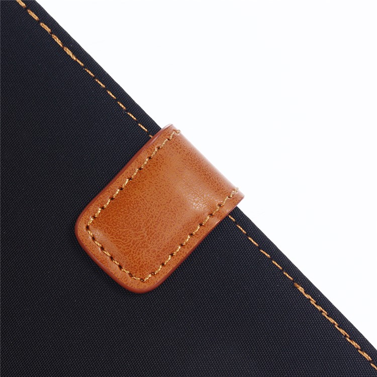 Cloth Texture Wallet Stand Leather Mobile Phone Case for iPhone 8 Plus/7 Plus 5.5 inch - Dark Blue-7