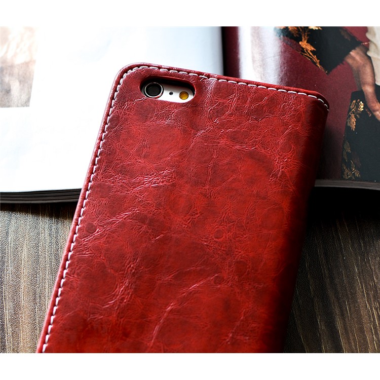 Dove of Peace Pattern Wallet Leather Stand Case for iPhone 6s 6 4.7 inch - Red-4