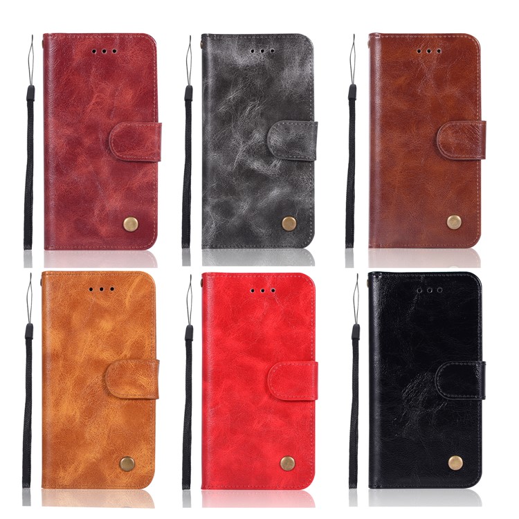 Retro Style Wallet Leather Stand Mobile Phone Case for iPhone 6s Plus/6 Plus 5.5 inch - Black-8