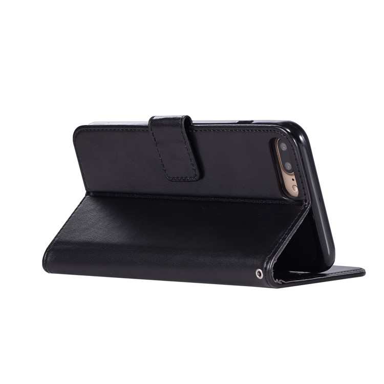 Imprint Owl Dream Catcher PU Leather Wallet Stand Shell for iPhone 8 Plus/7 Plus 5.5 inch - Black-6