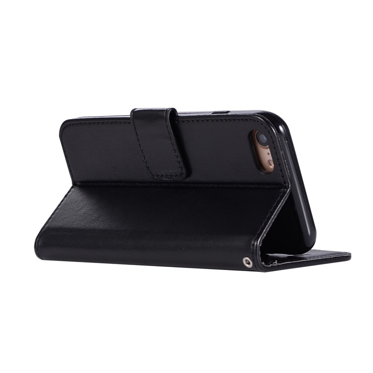 Imprinted Dream Catcher Owl Leather Wallet Case for iPhone 6s 6 - Black-6