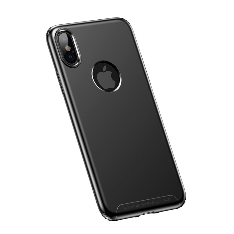 BASEUS Anti-fingerprint Matte TPU Mobile Phone Case for iPhone X/10 5.8 inch - Black-1