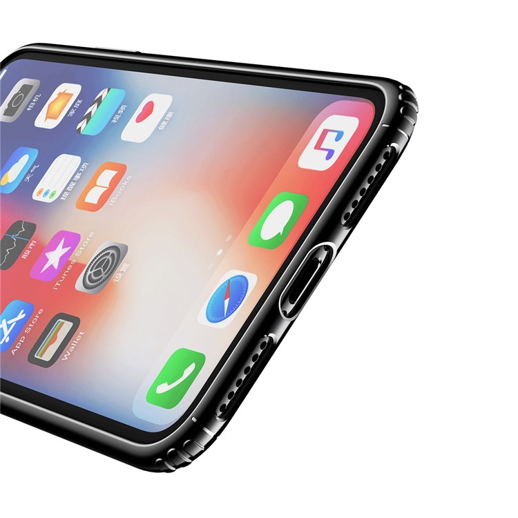 BASEUS Anti-fingerprint Matte TPU Mobile Phone Case for iPhone X/10 5.8 inch - Black-7