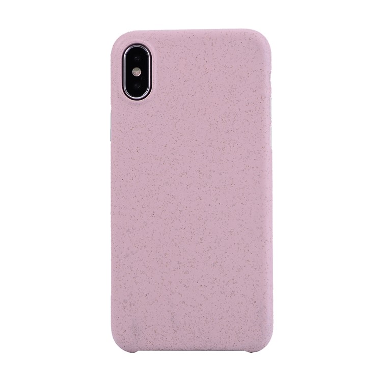 

Anti-fingerprint Slim Environmental PC Phone Cover for iPhone X - Pink