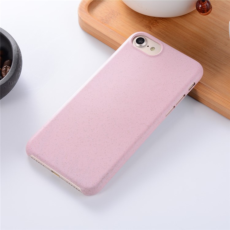 Wheat Fiber Hard Shell Case for iPhone 8/7 - Pink-1