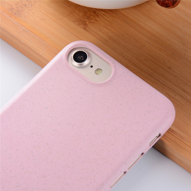 Wheat Fiber Hard Shell Case for iPhone 8/7 - Pink-2