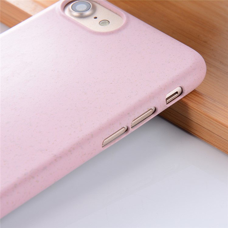 Wheat Fiber Hard Shell Case for iPhone 8/7 - Pink-4