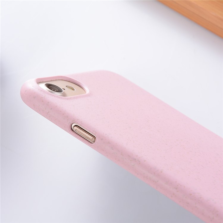 Wheat Fiber Hard Shell Case for iPhone 8/7 - Pink-5