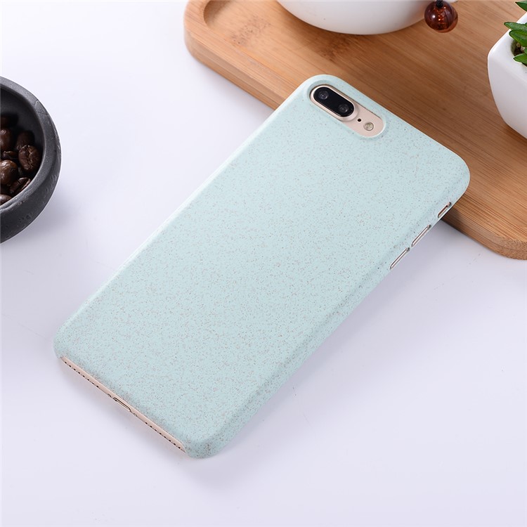 Anti-fingerprint Slim Environmental PC Case for iPhone 8 Plus / 7 Plus 5.5 inch - Cyan-2