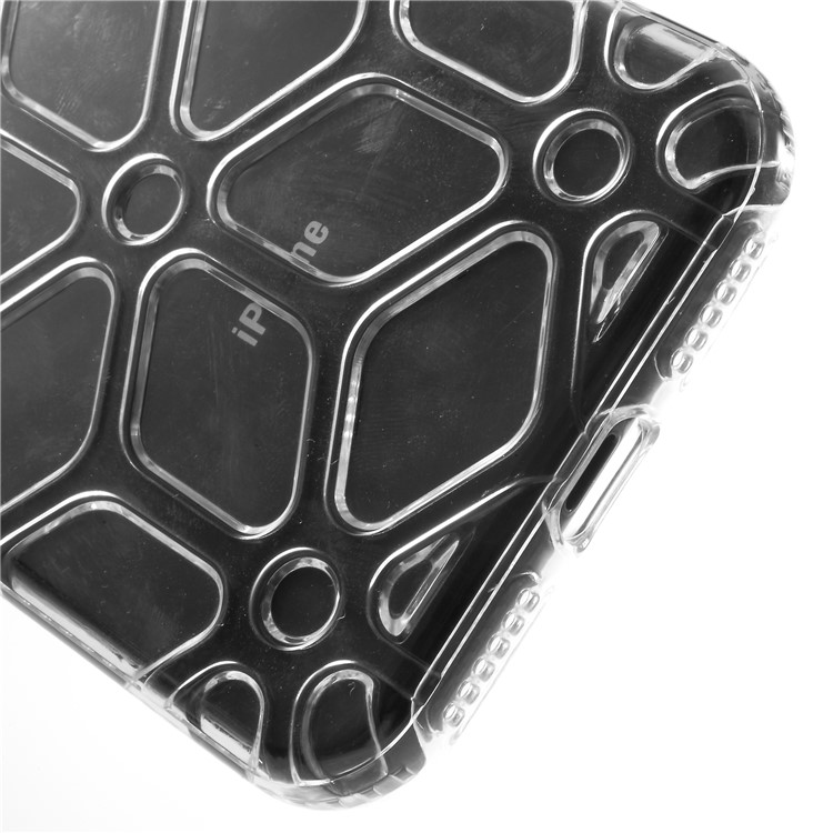 Dual Color Maze Pattern TPU + PC Hybrid Case for iPhone X/10 - Black-5