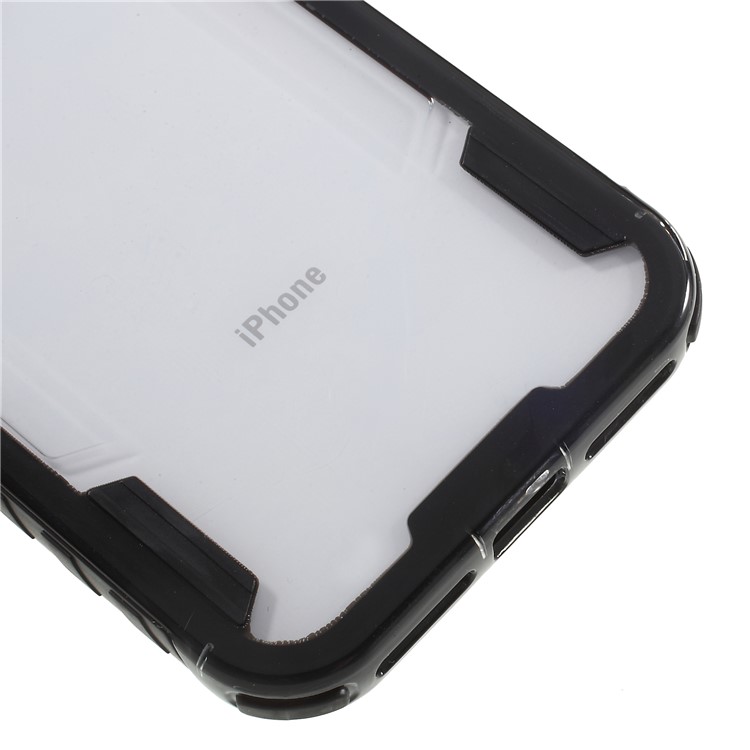 Dual Color Armor TPU + PC Hybrid Case for iPhone X/10 - Black-4