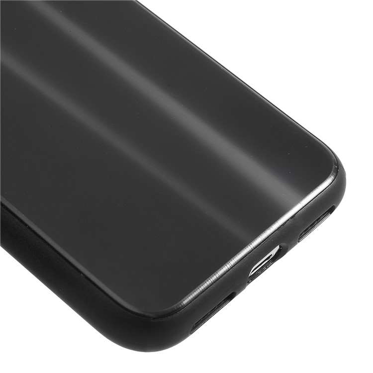Glossy Surface PC + TPU Hybrid Case for iPhone X/10 - Black-4