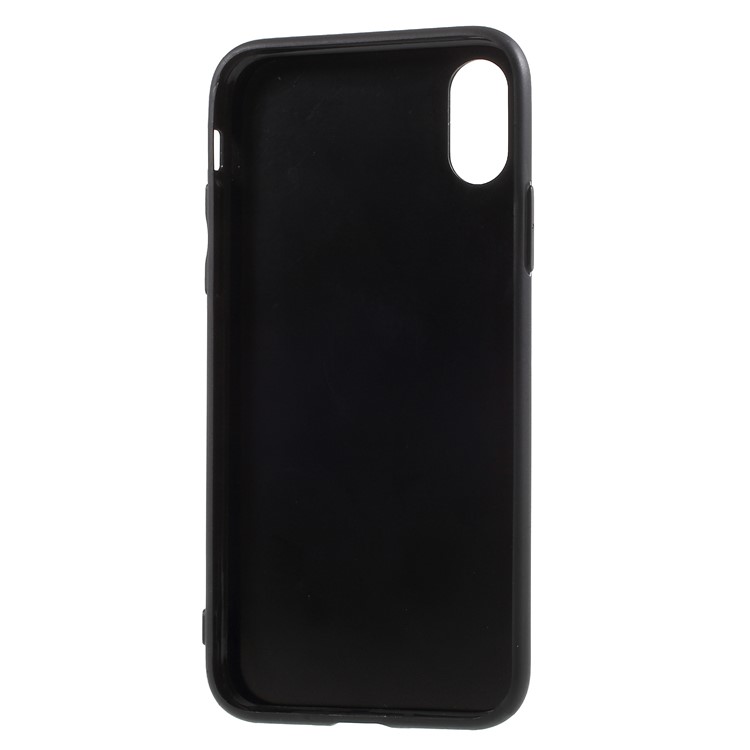 Glossy Surface PC + TPU Hybrid Case for iPhone X/10 - Black-5