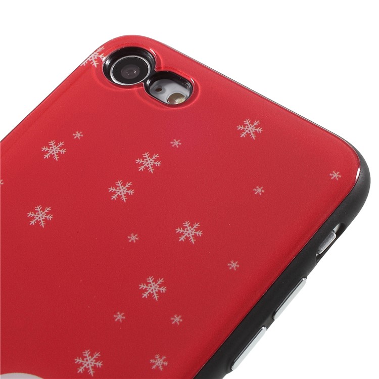 Christmas Pattern PC + TPU Hybrid Mobile Cover for iPhone 8/7 4.7 inch - Cute Animal and Snowflake-4