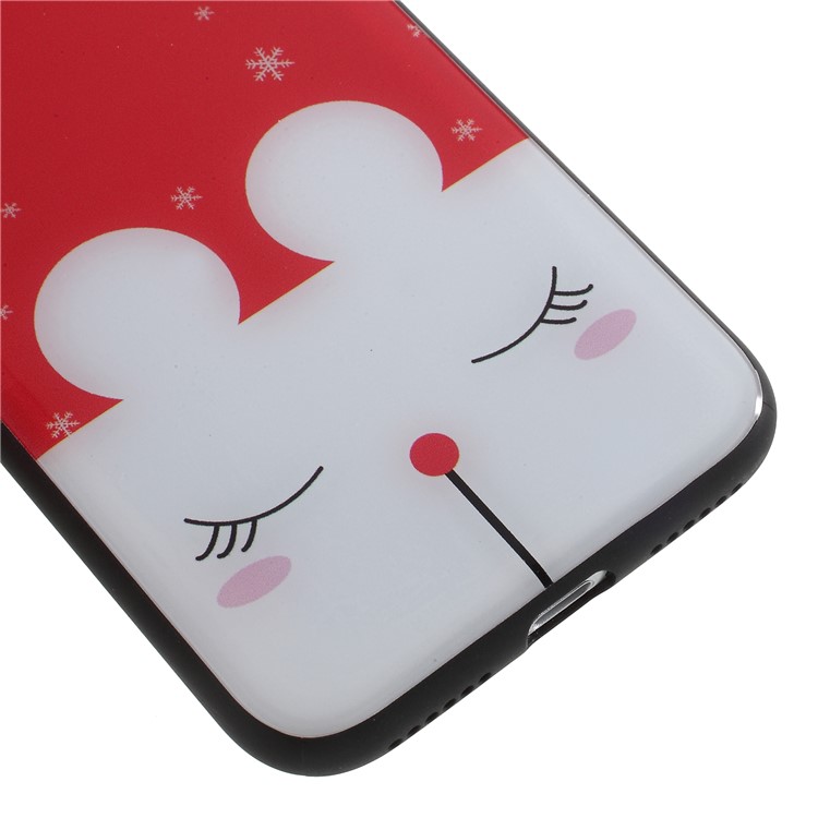 Christmas Pattern PC + TPU Hybrid Mobile Cover for iPhone 8/7 4.7 inch - Cute Animal and Snowflake-5