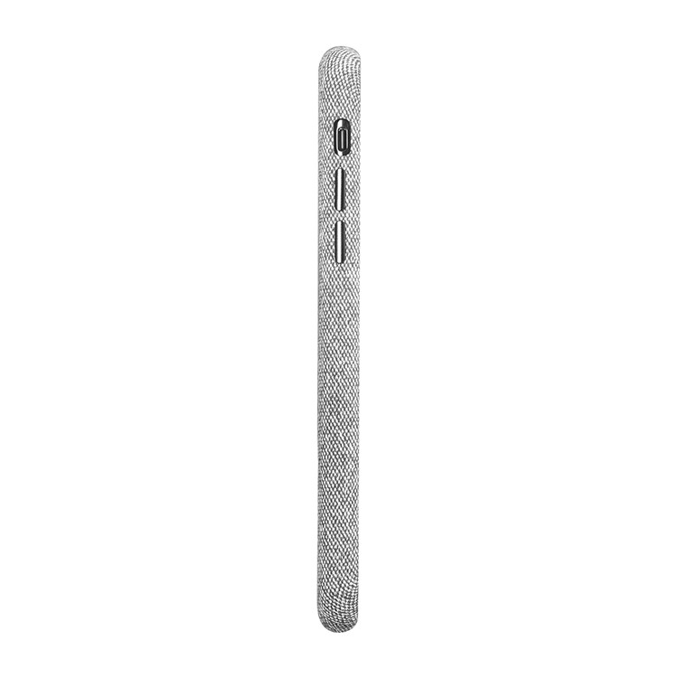 XOOMZ Cloth Texture Leather Coated Plastic Hard Case for iPhone X - Grey-7