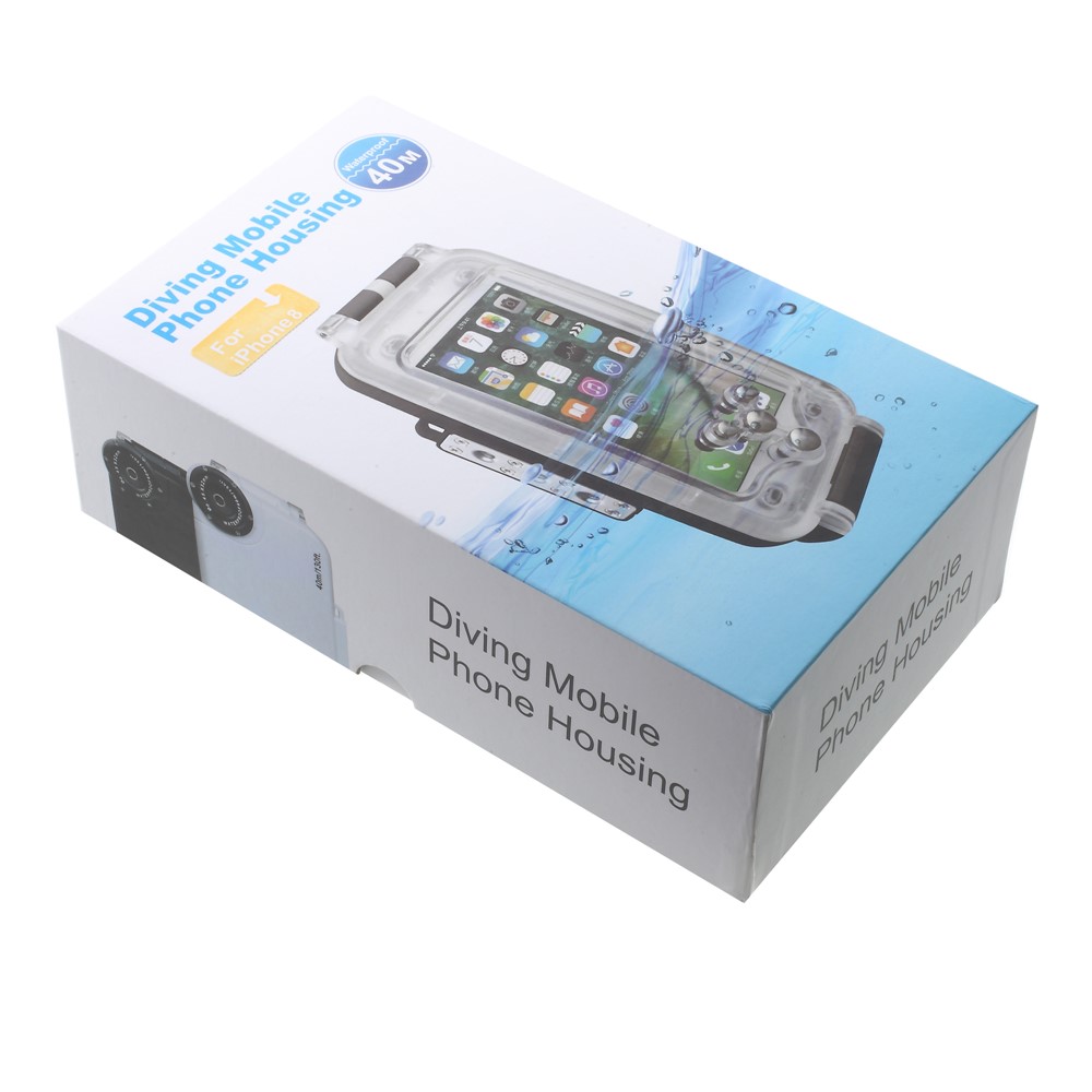 MEIKON IPX8 40m / 130ft Unterwasser Wasserdichter Fall Für Iphone 8 4.7 Zoll - Schwarz-12