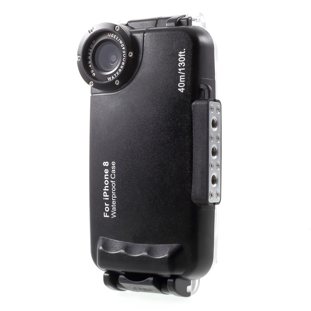 MEIKON IPX8 40m / 130ft Unterwasser Wasserdichter Fall Für Iphone 8 4.7 Zoll - Schwarz-5