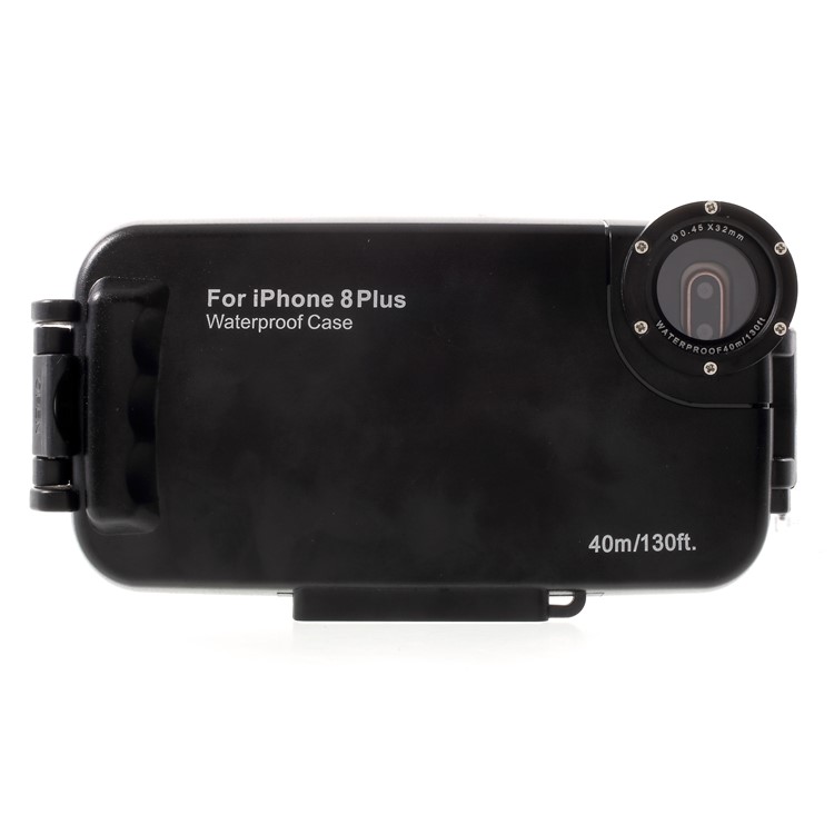 MEIKON 40m/130ft IPX8 Waterproof Underwater Diving Case for iPhone 8 Plus 5.5 inch - Black-6