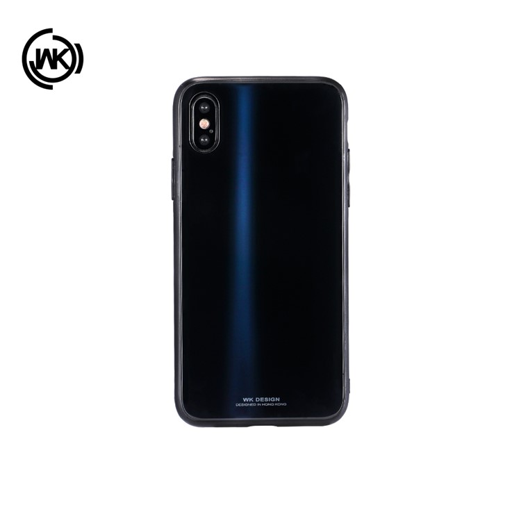 WK Polaris Series Glass + TPU Hybrid Slim Casing for iPhone X/10 5.8 Inch - Black-1