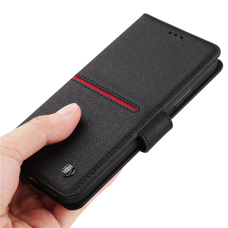 GEBEI Flip Genuine Leather Wallet Stand Phone Case for iPhone X - Black-12