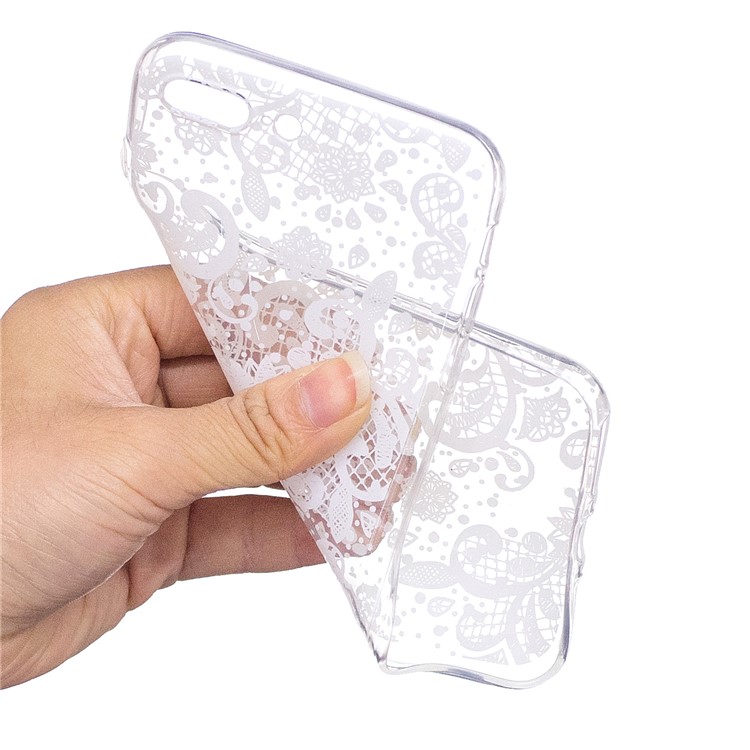 Pattern Printing Wallet Leather Stand Case for iPhone 8 Plus/7 Plus - Retro Flower-4