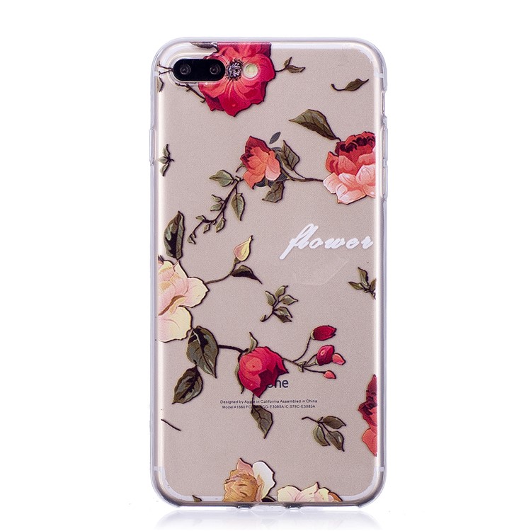 

Печатный Шаблон Мягкий Чехол Для Мобильного Телефона TPU Для Iphone 8 Плюс / 7 Плюс - Цветущие Цветы