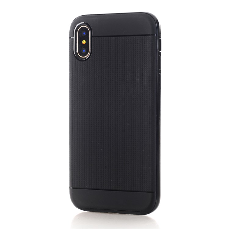 Detachable PC + TPU Hybrid Back Case for iPhone X 5.8 - Black-2