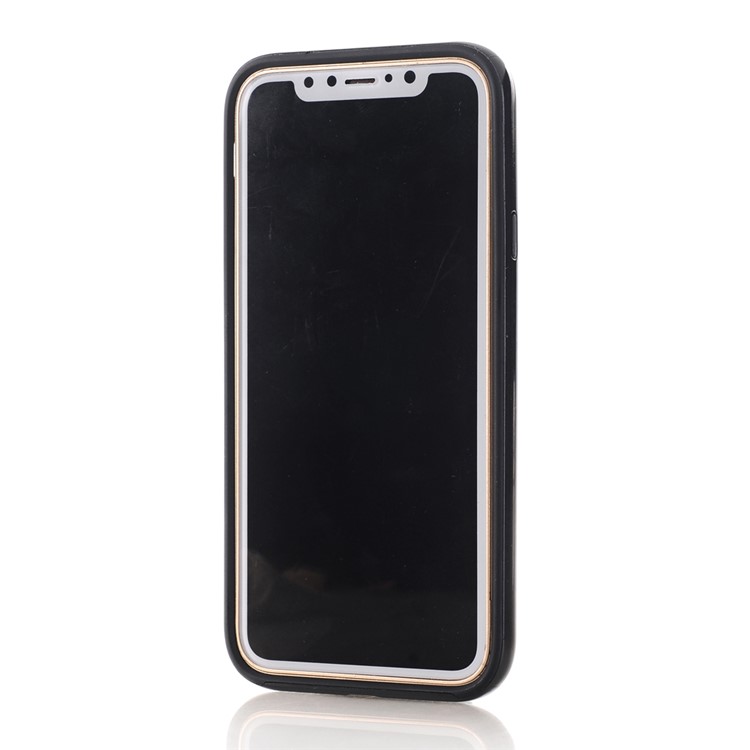 Detachable PC + TPU Hybrid Back Case for iPhone X 5.8 - Black-3