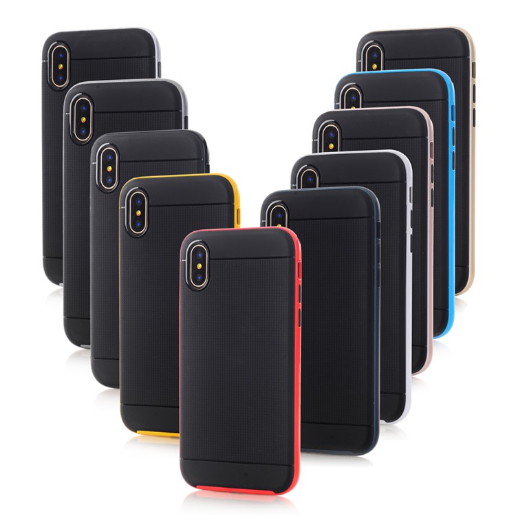 Detachable PC + TPU Hybrid Back Case for iPhone X 5.8 - Black-4